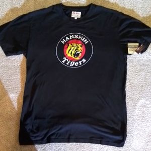Red Jacket Tshirt Hanshin Tigers logo
